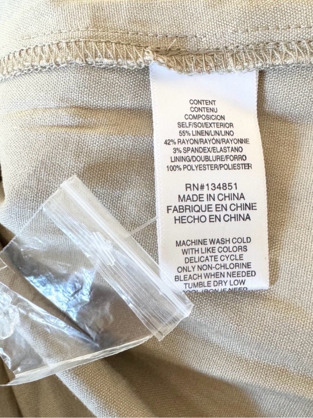 Wayf Juliet Sleeve Linen Blend Dress NWTS - Picture 5 of 5
